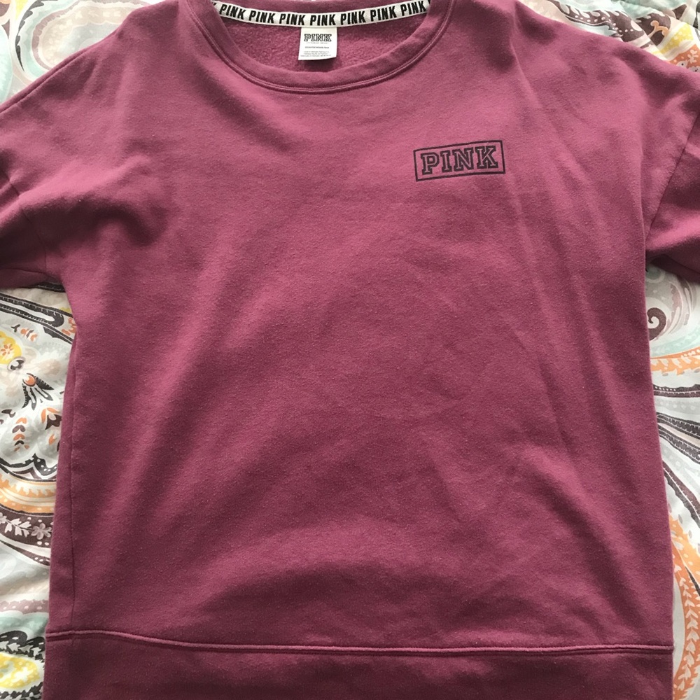 Victoria’s secret pink logo crew neck sweater